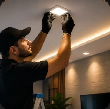 Instalação de iluminação LED