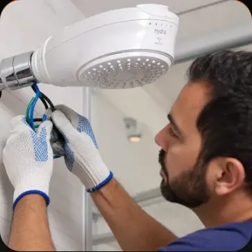 Instalação elétrica de chuveiro